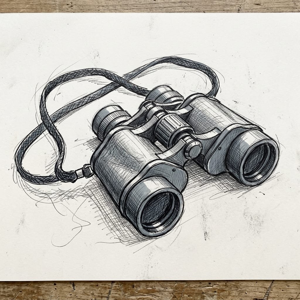 Our Vision - Binoculars sketch